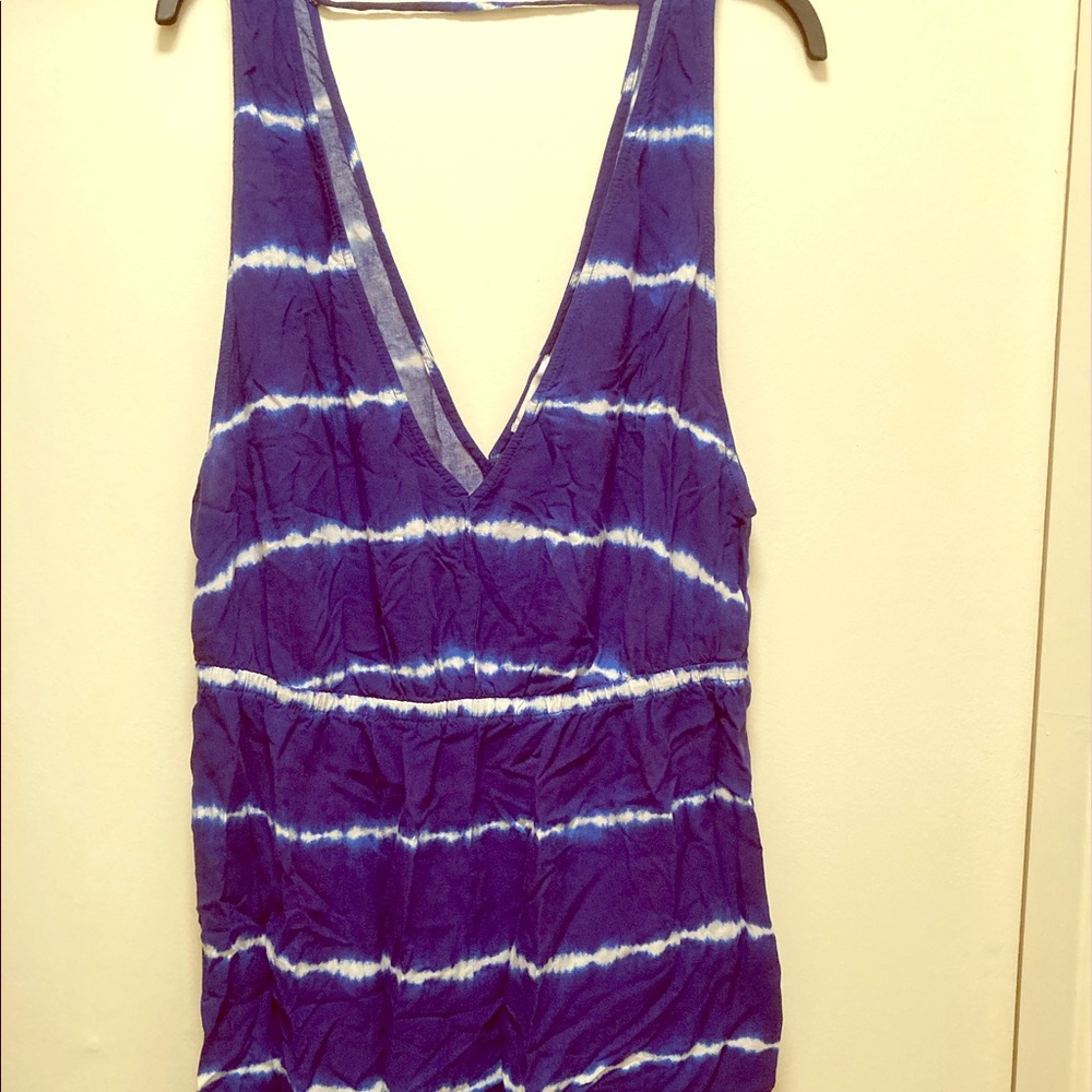 Forever 21+ blue romper/coverup